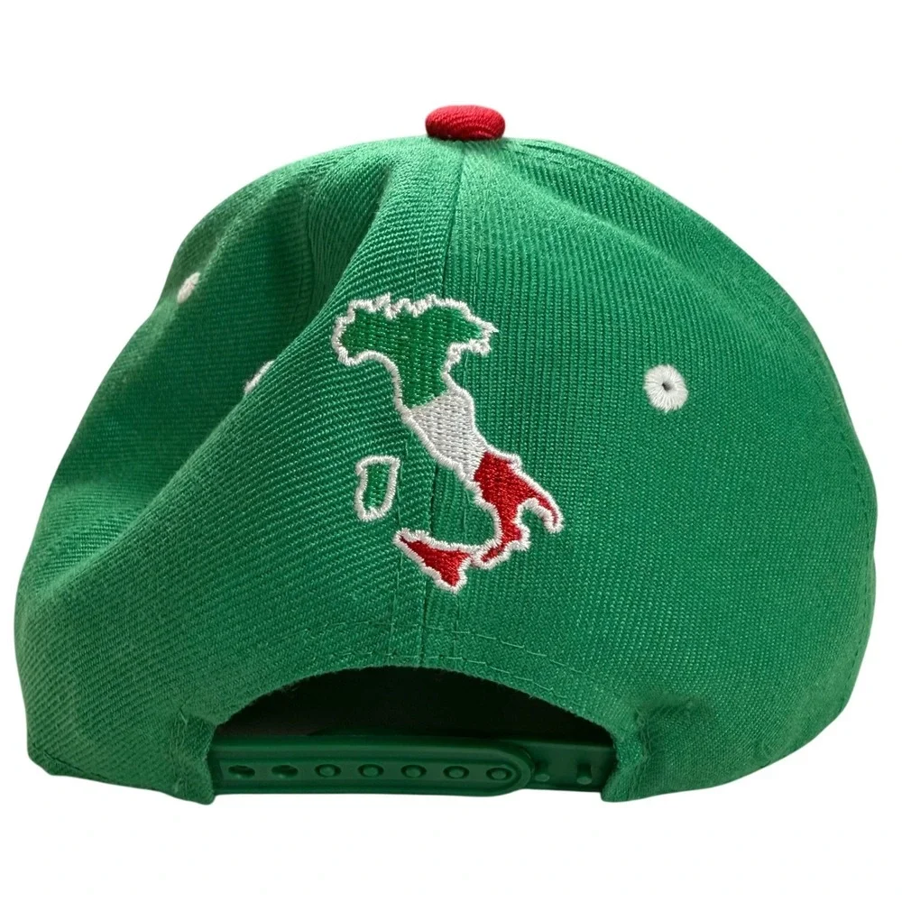Los Angeles Angels Italian Heritage Snapback Hat Green Red White Sixth Man‎ MLB